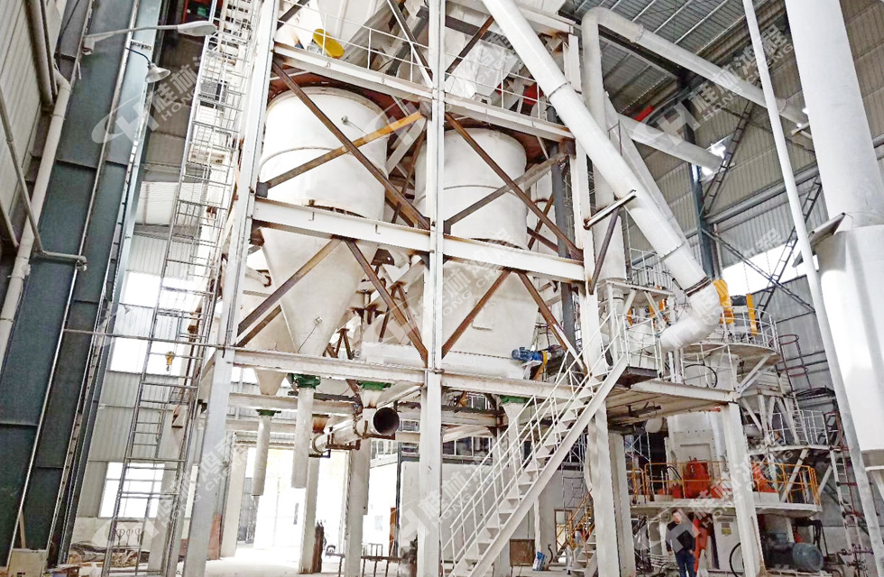 400目方解石超細立磨磨粉機礦粉加工生產線案例 400目方解石超細立磨磨粉機礦粉加工生產線案例