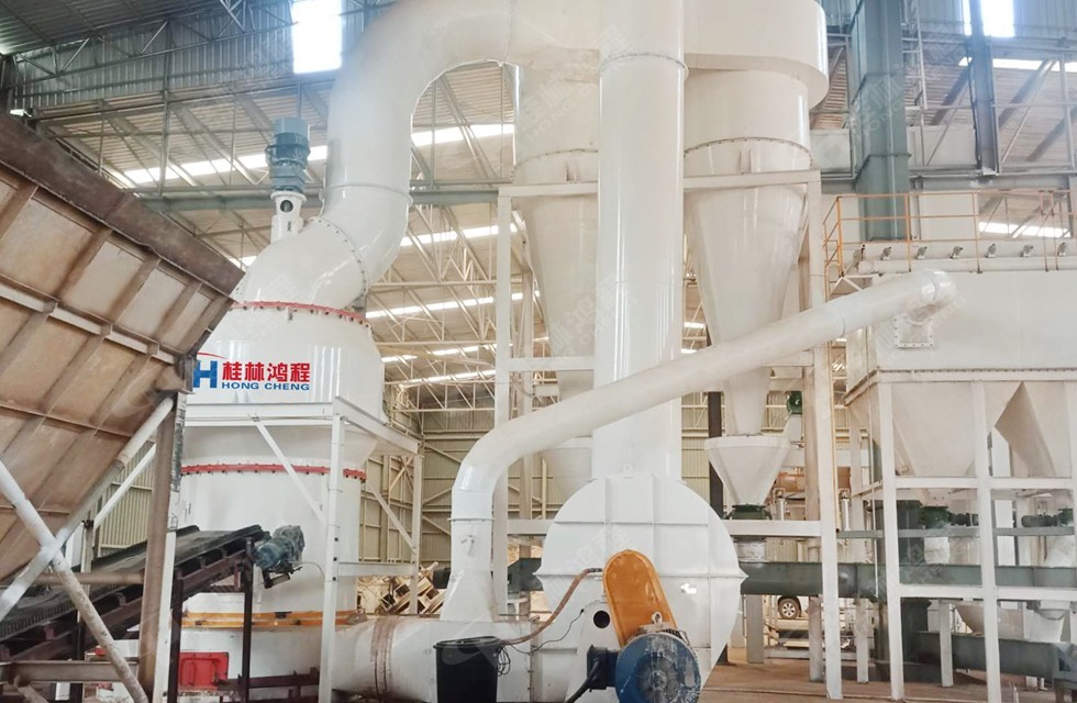 重晶石粉增白工藝,重晶石雷蒙磨生產(chǎn)線設備